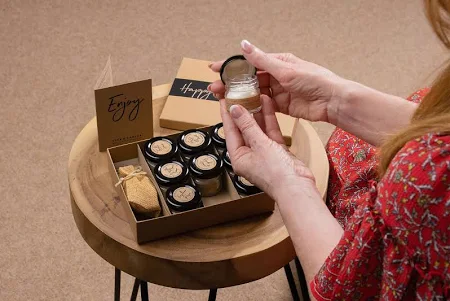 Beeswax Luxury Candle Set Eco Friendly 3 Piece Gift for Home - Image 2