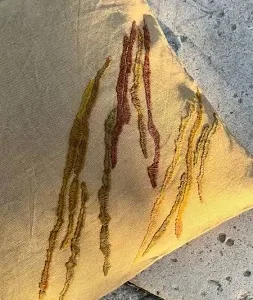 Luxury Hand-Embroidered Linen Throw Pillow